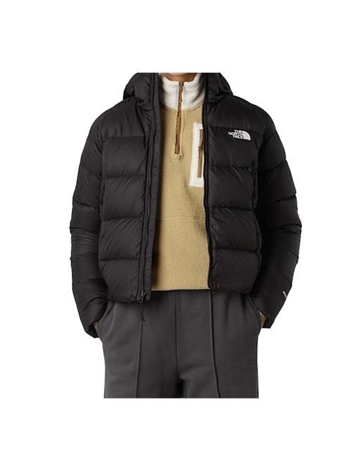 Giacca da donna imbottita in piuma d'oca, corta, cappuccio, colore black. THE NORTH FACE | NF0A8E75JK31
